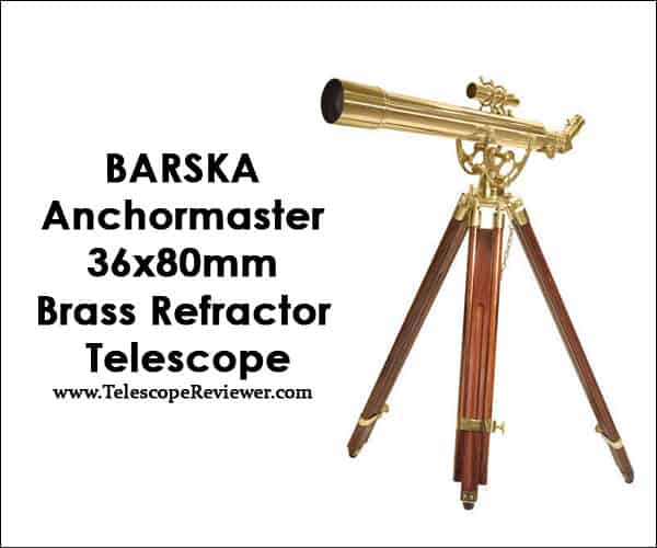 BARSKA Anchormaster 36x80mm Brass Refractor