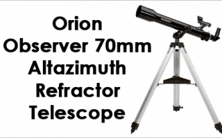 Orion 09881 Observer 70mm Altazimuth Refractor Telescope