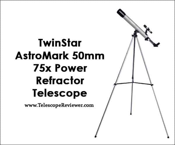 Image of TwinStar AstroMark 50mm 75x Power Refractor Telescope