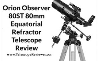Orion Observer 80ST 80mm Equatorial Refractor Telescope