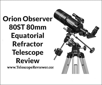 Orion Observer 80ST 80mm Equatorial Refractor Telescope