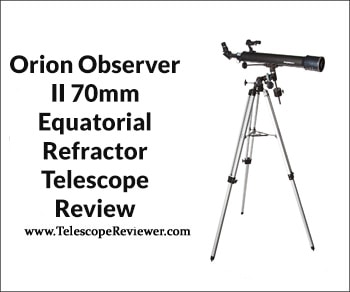 Orion Observer II 70mm Equatorial Refractor Telescope