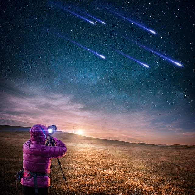 person taking pictures of stars
