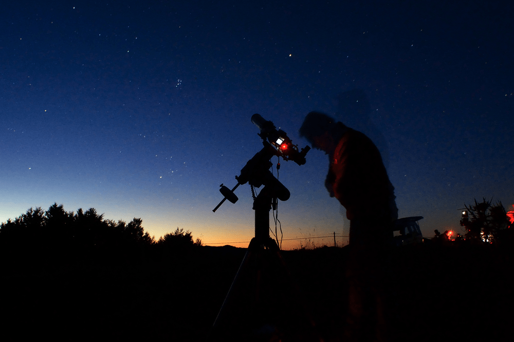 astrophotographer at work